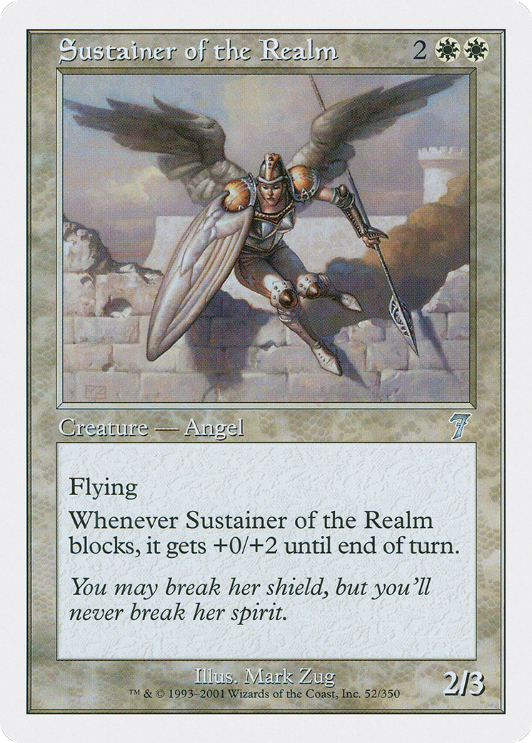 Sustainer of the Realm (052) Foil - Seventh Edition