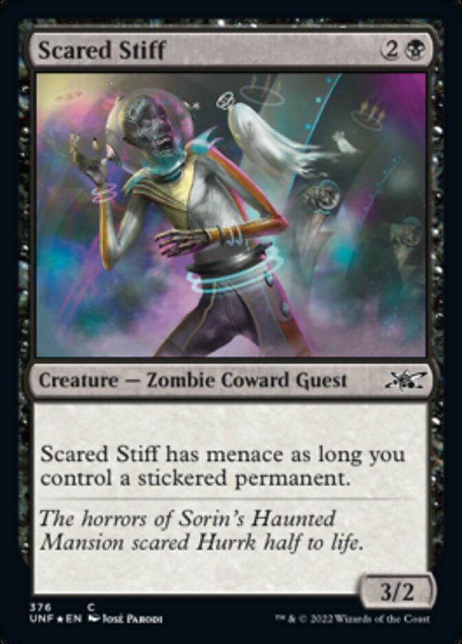 Scared Stiff (Galaxy Foil) [Unfinity] | Silver Goblin