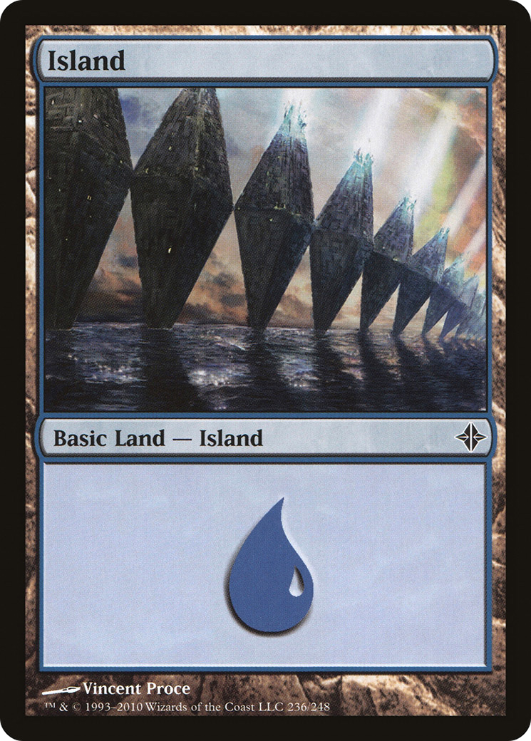 Island (236) Foil - Rise of the Eldrazi