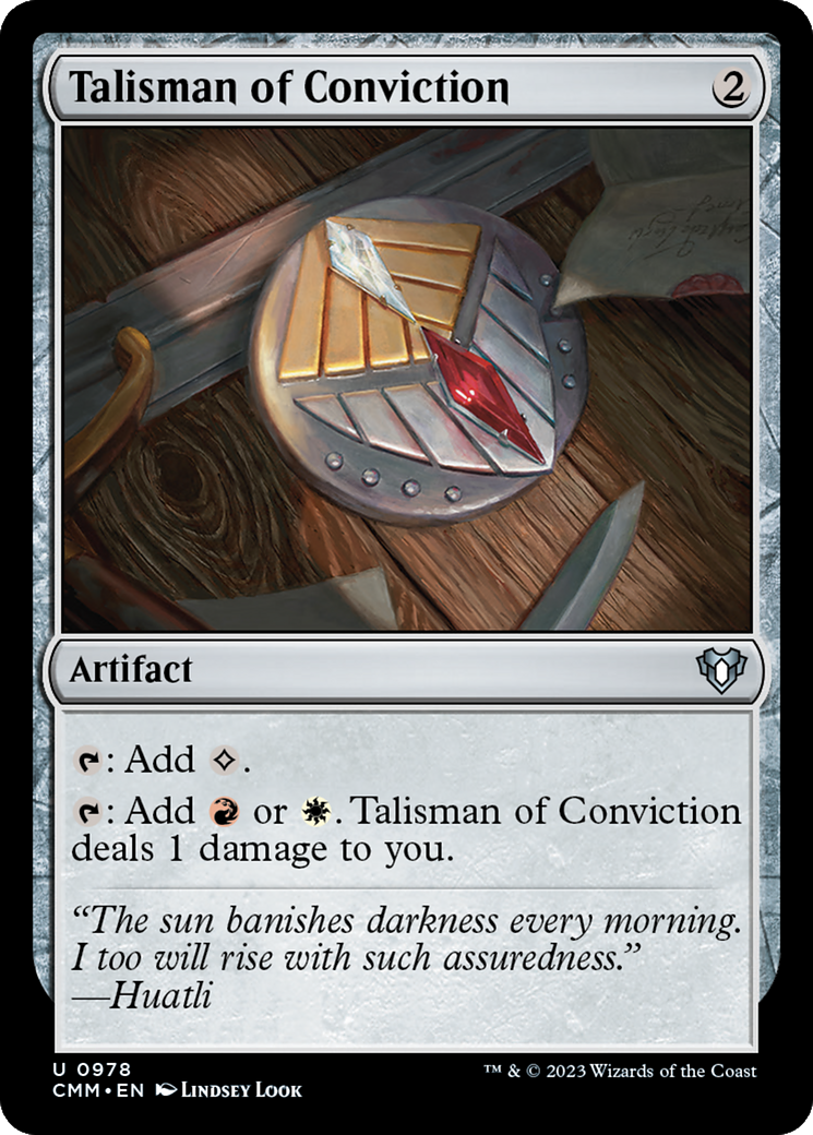 Talisman of Conviction [Commander Masters] | Silver Goblin