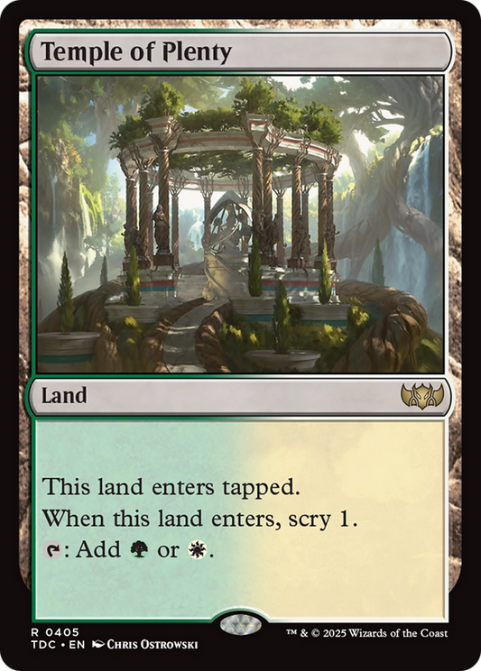 Temple of Plenty (405) - Commander: Tarkir: Dragonstorm