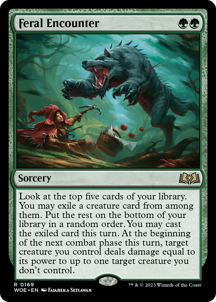 Feral Encounter [Wilds of Eldraine] Foil