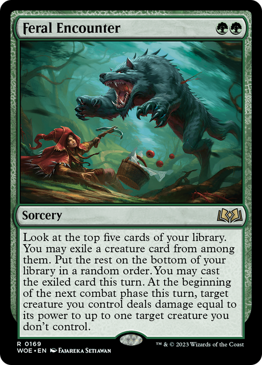 Feral Encounter [Wilds of Eldraine] Foil