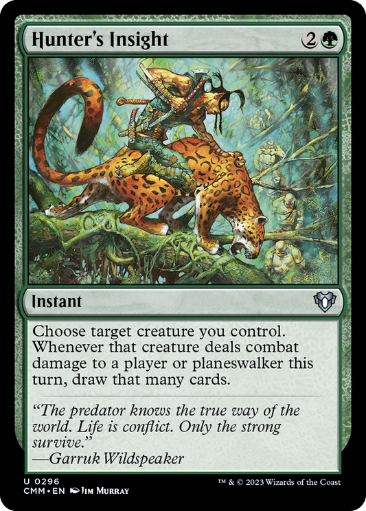 Hunter's Insight [Commander Masters] Foil