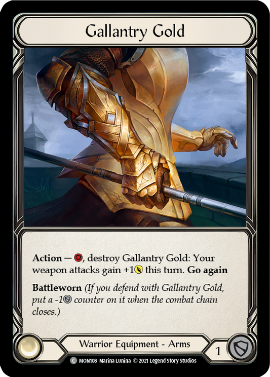 Gallantry Gold 1st Edition Cold Foil (MON108) - Monarch