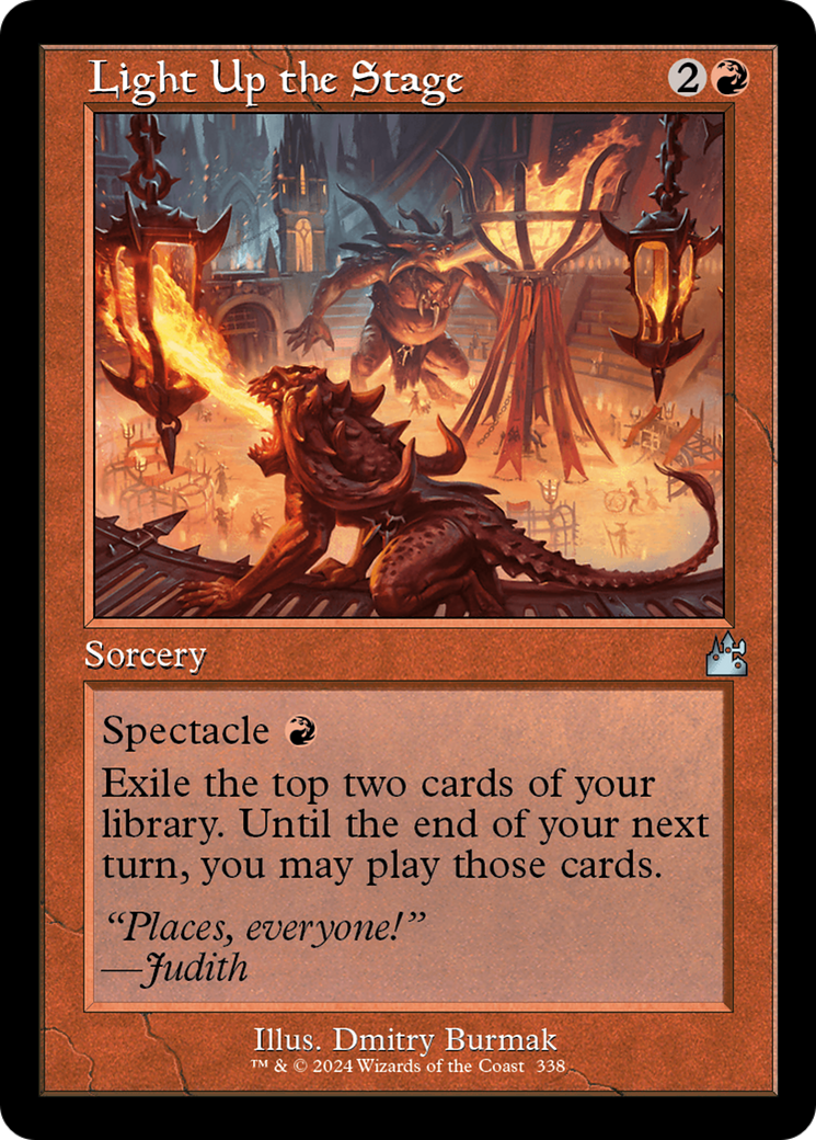 Light Up the Stage (Retro Frame) [Ravnica Remastered] Foil