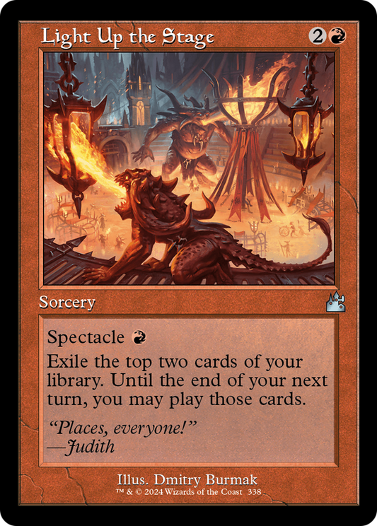 Light Up the Stage (Retro Frame) [Ravnica Remastered] Foil