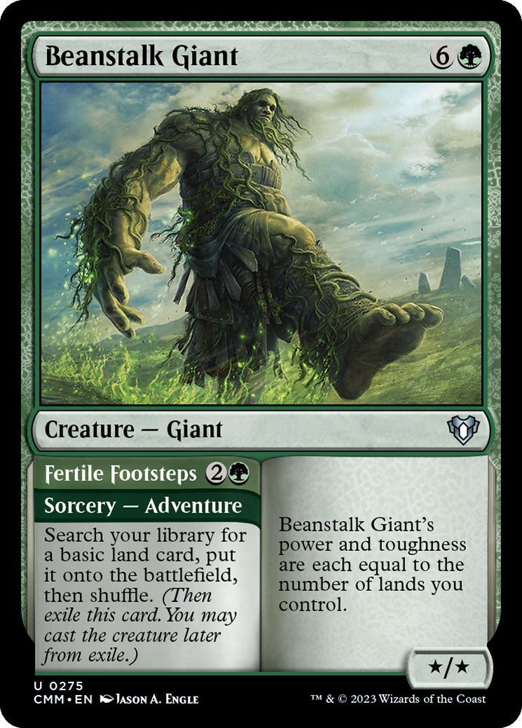 Beanstalk Giant // Fertile Footsteps [Commander Masters] | Silver Goblin