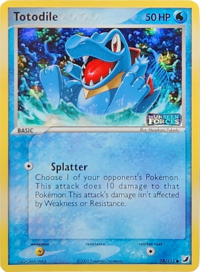Totodile (78/115) (Stamped) [EX: Unseen Forces] | Silver Goblin