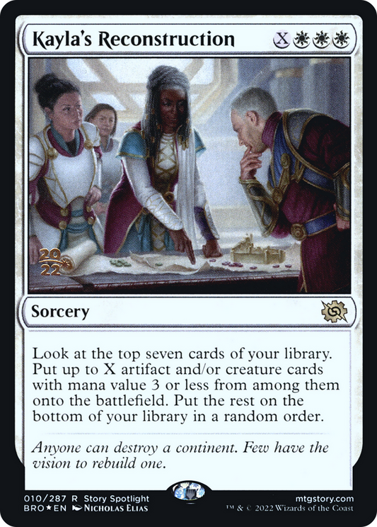 Kayla's Reconstruction [The Brothers' War Prerelease Promos]