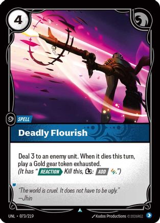 Deadly Flourish (073) Foil - Unleashed