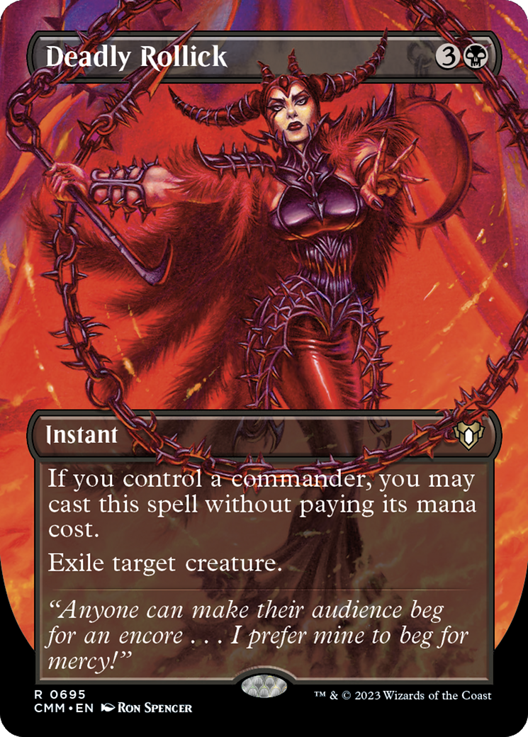 Deadly Rollick (Borderless) (695) Foil - Commander Masters