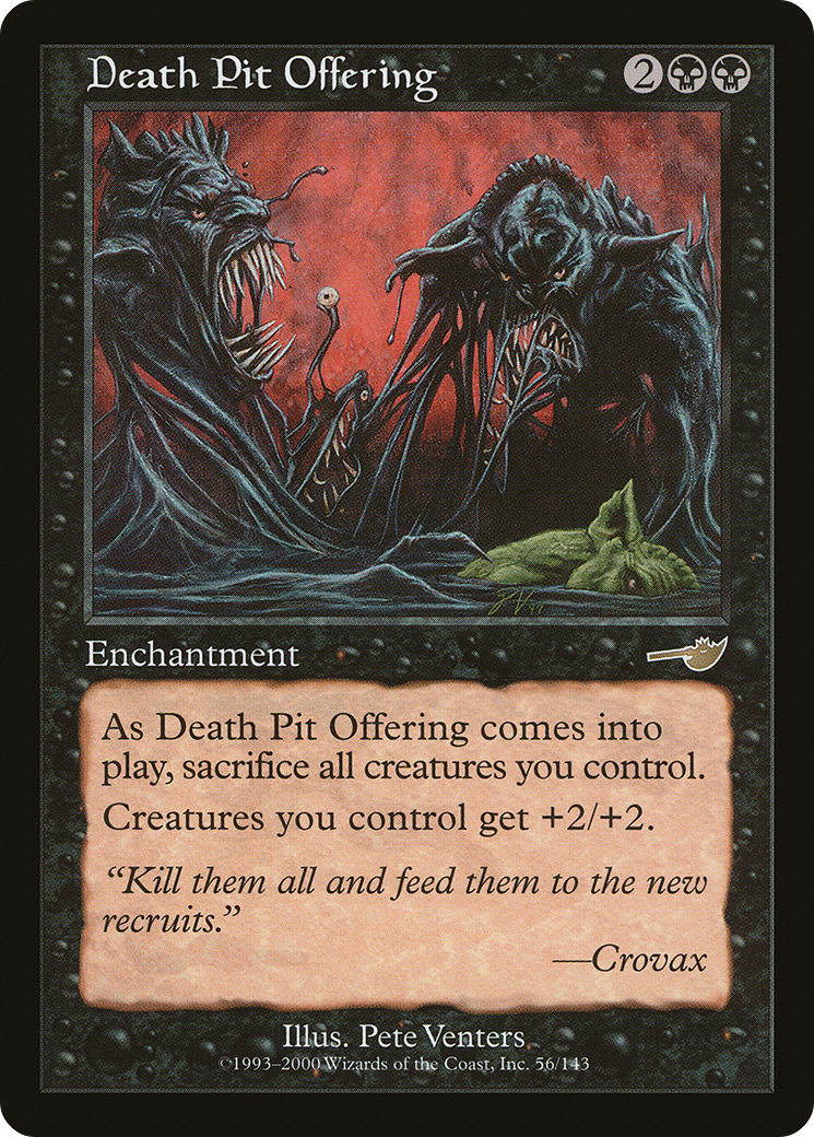 Death Pit Offering (056) Foil - Nemesis