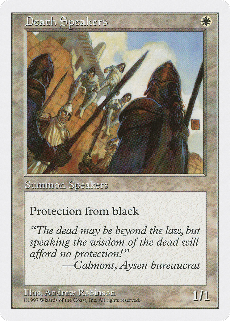 Death Speakers - Fifth Edition