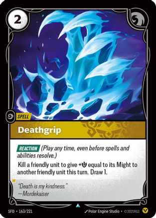 Deathgrip (163) Foil - Spiritforged