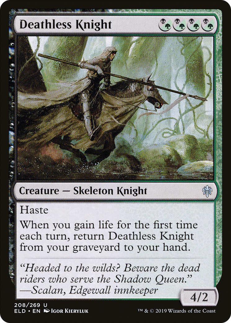 Deathless Knight (208) - Throne of Eldraine Foil