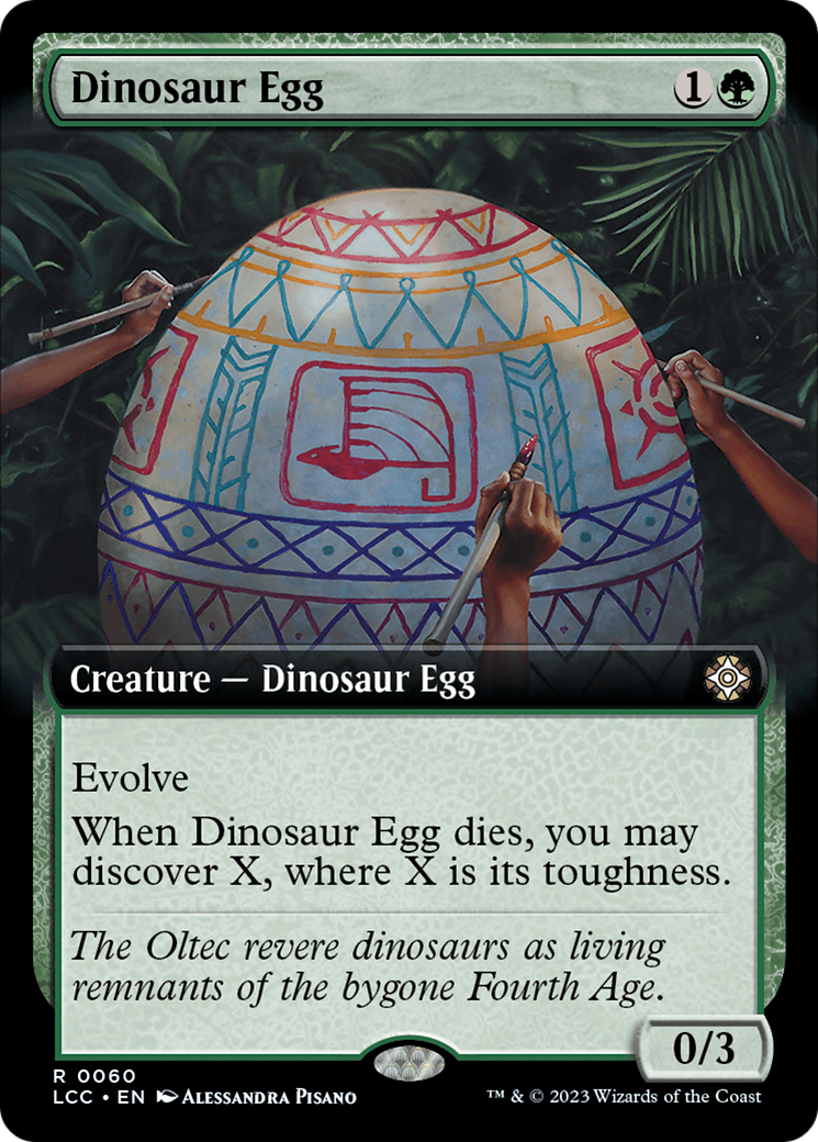 Dinosaur Egg (Extended Art) [The Lost Caverns of Ixalan Commander] Foil
