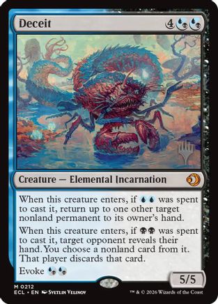 Deceit (Promo Pack) (212) Foil - Lorwyn Eclipsed
