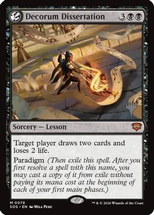 Decorum Dissertation (Promo Pack) (078) Foil - Secrets of Strixhaven