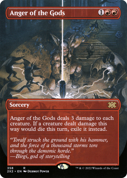 Anger of the Gods (Borderless Alternate Art) [Double Masters 2022] Foil