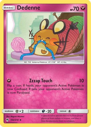 Dedenne (142) Reverse Holofoil - Lost Thunder