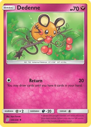 Dedenne (145) Reverse Holofoil - Unified Minds