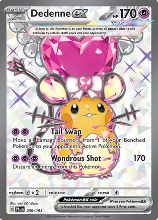 Dedenne ex (Full Art) (239) Holofoil - Paldea Evolved