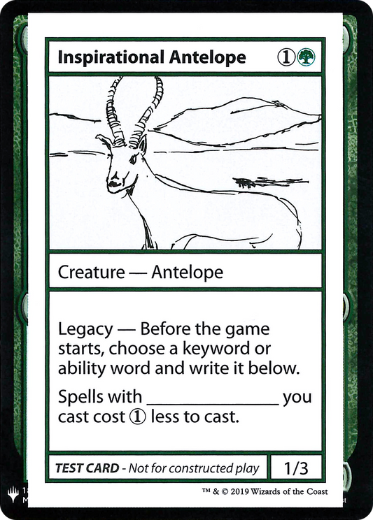 Inspirational Antelope [Mystery Booster Playtest Cards]