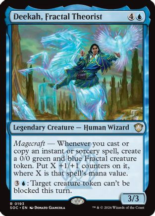 Deekah, Fractal Theorist (193) - Commander: Secrets of Strixhaven