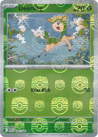 Deerling (Master Ball Pattern) (6) Reverse Holofoil - White Flare