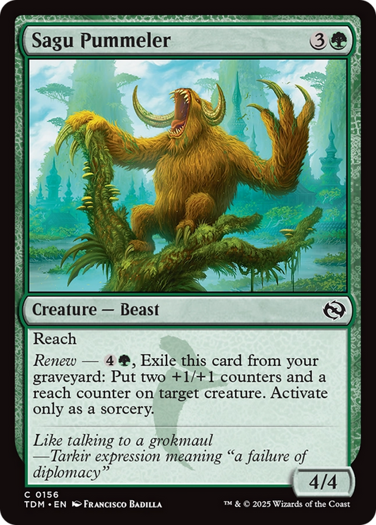 Sagu Pummeler (156) Foil - Tarkir: Dragonstorm