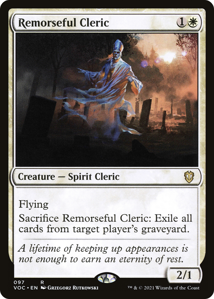 Remorseful Cleric [Innistrad: Crimson Vow Commander] | Silver Goblin