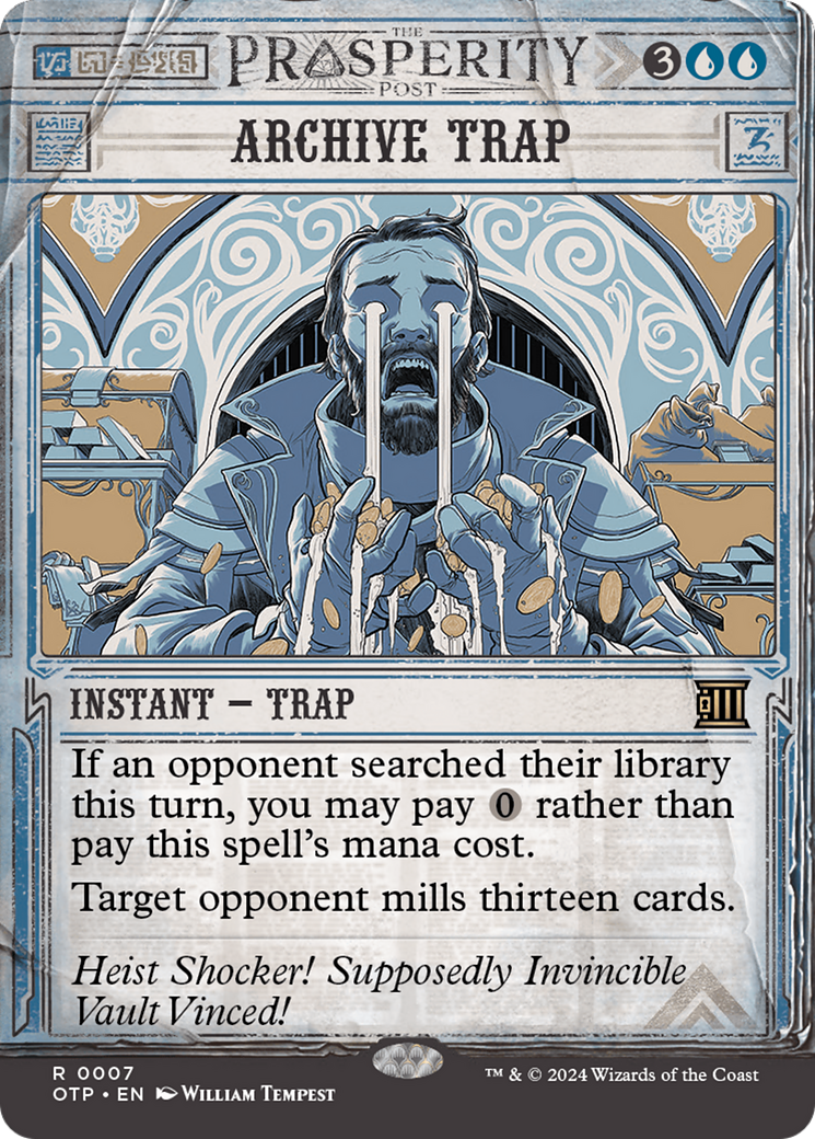 Archive Trap [Outlaws of Thunder Junction: Breaking News] Foil
