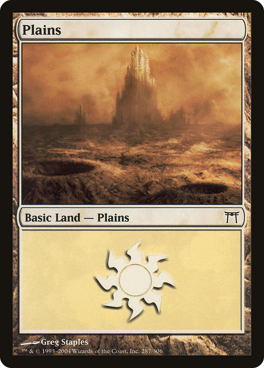 Plains (287) [Champions of Kamigawa] Foil