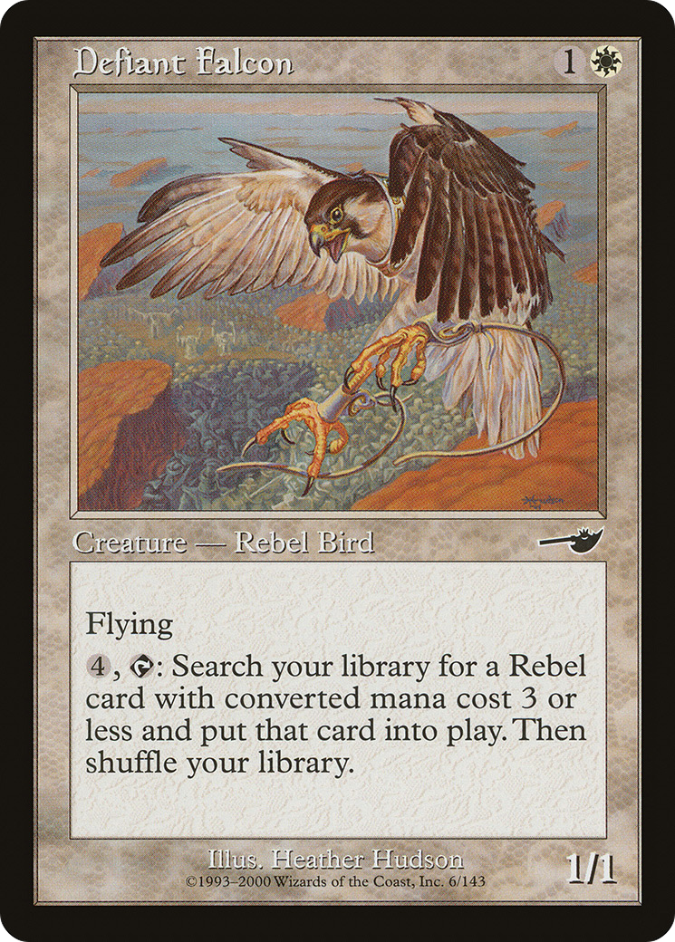 Defiant Falcon (006) Foil - Nemesis