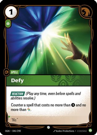Defy (045) Foil - Origins