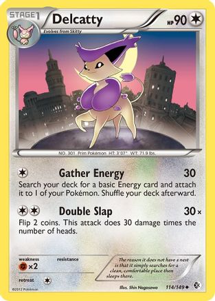 Delcatty (114) Reverse Holofoil - Boundaries Crossed
