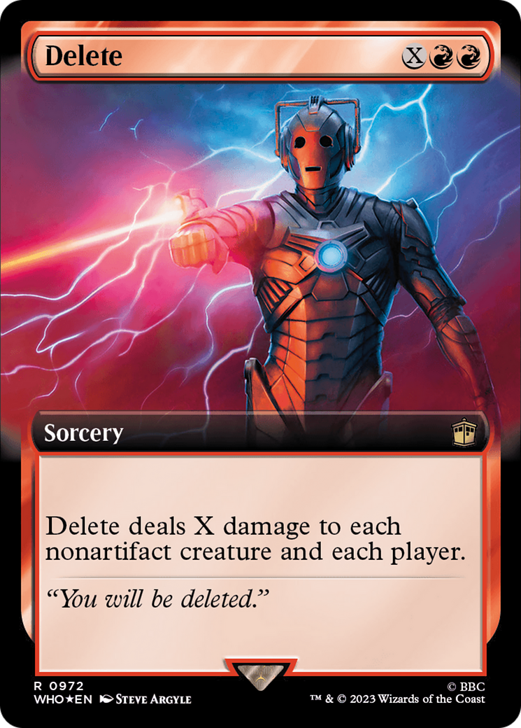 Delete (Extended Art) (972) Surge Foil - Doctor Who