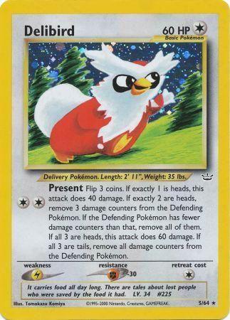 Delibird (5) (Unlimited) Holofoil - Neo Revelation