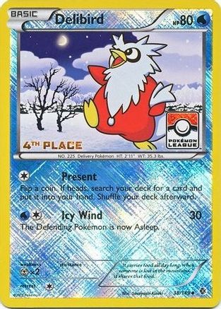 Delibird (Pokemon League) [4th Place] (38) Reverse Holofoil - League & Championship Cards