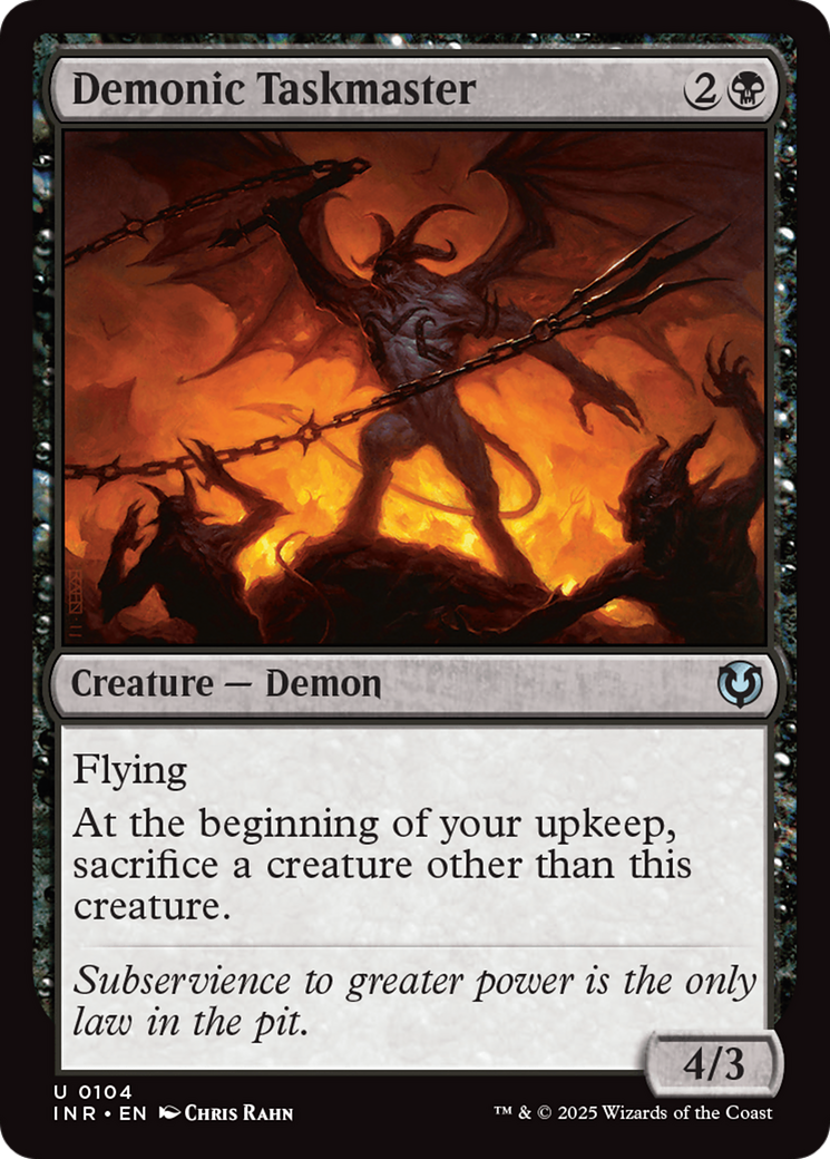 Demonic Taskmaster (104) Foil - Innistrad Remastered