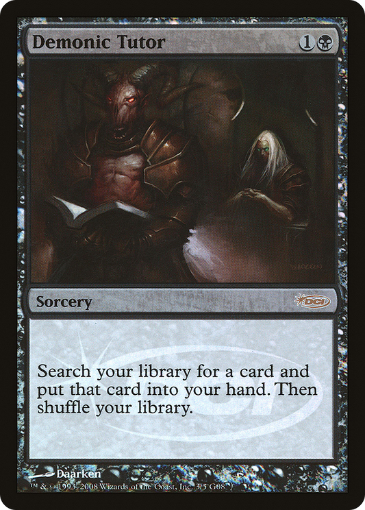 Demonic Tutor (003) Foil - Judge Gift Cards 2008