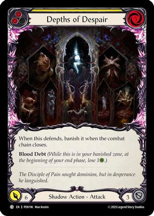 Depths Of Despair (Yellow) (PEN196) Rainbow Foil - Compendium of Rathe