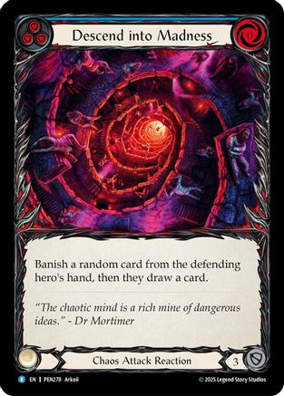 Descend Into Madness (Blue) (PEN278) Rainbow Foil - Compendium of Rathe