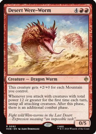 Desert Were-Worm (092) Foil - The Hobbit