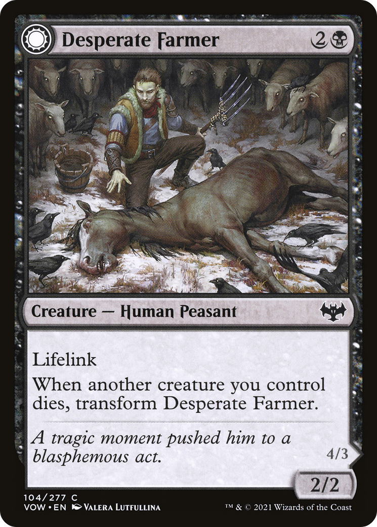 Desperate Farmer // Depraved Harvester (104) - Innistrad: Crimson Vow Foil