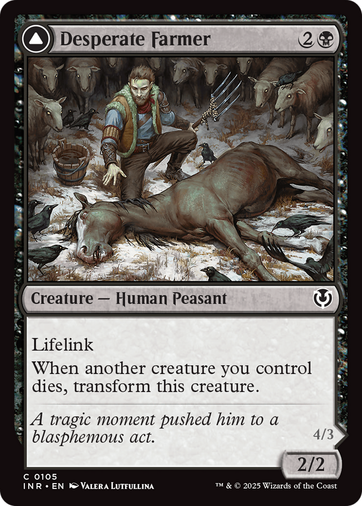 Desperate Farmer // Depraved Harvester (105) - Innistrad Remastered