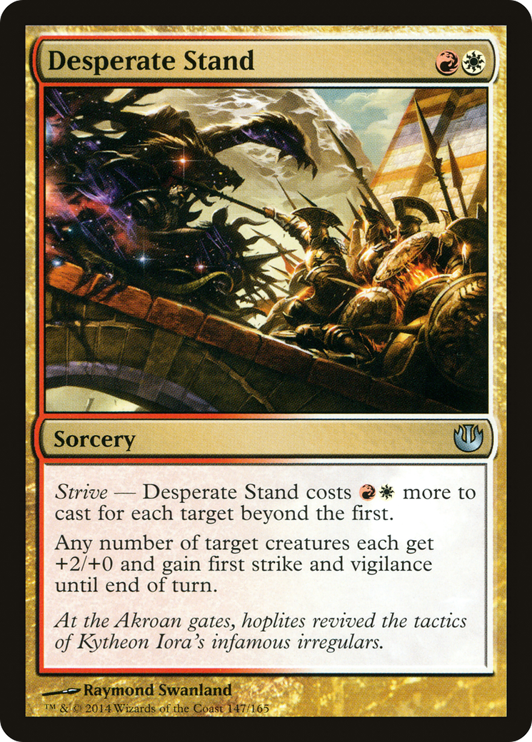 Desperate Stand (147) Foil - Journey into Nyx