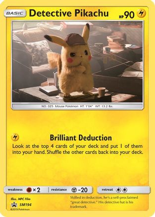 Detective Pikachu (SM194) Holofoil - Black Star Promos