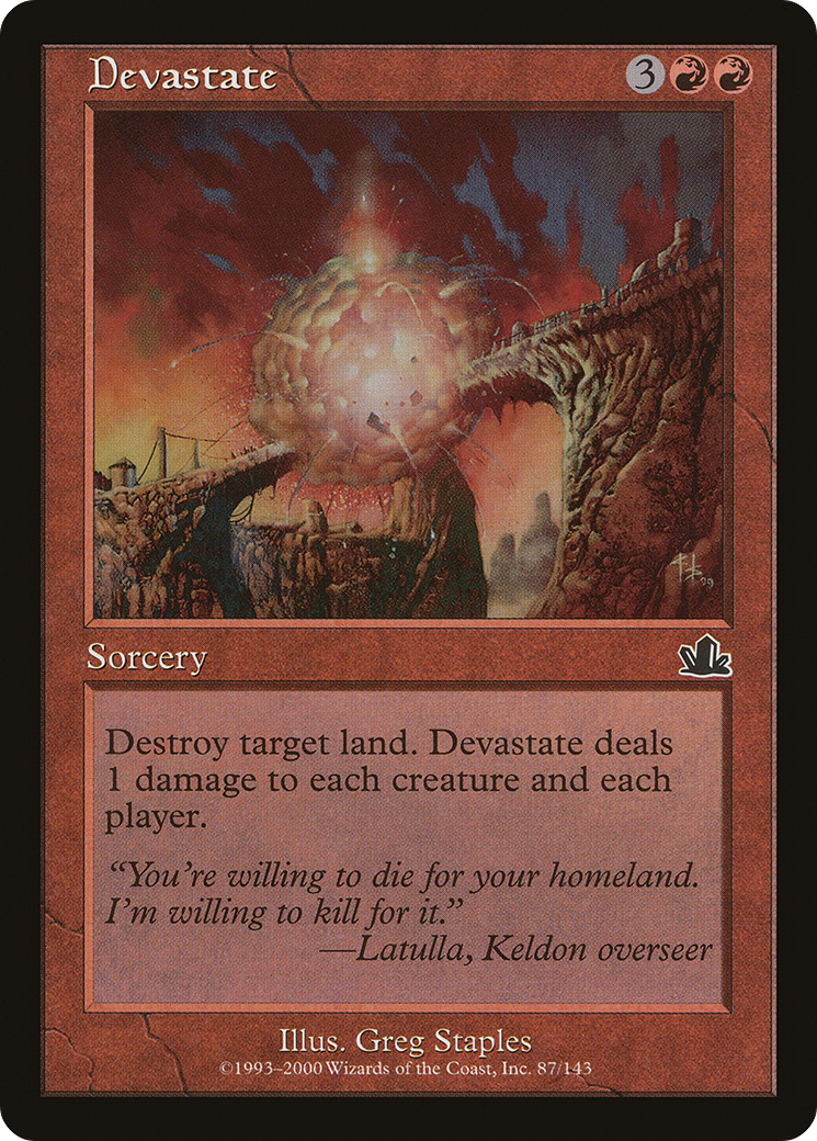 Devastate (087) Foil - Prophecy